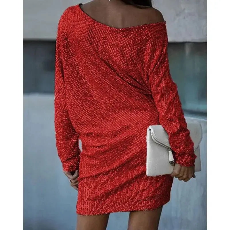 Vestido corto de lentejuelas