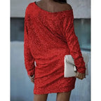 Vestido corto de lentejuelas