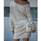 Vestido corto de lentejuelas