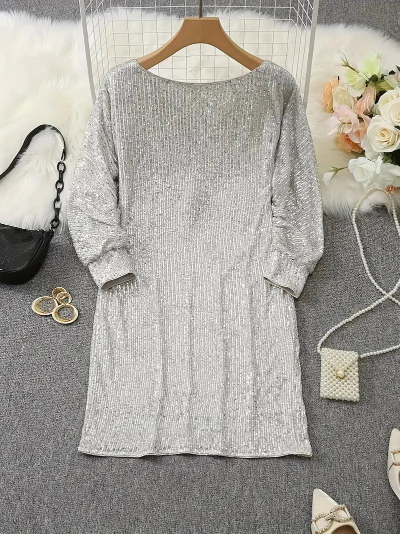 Vestido corto de lentejuelas