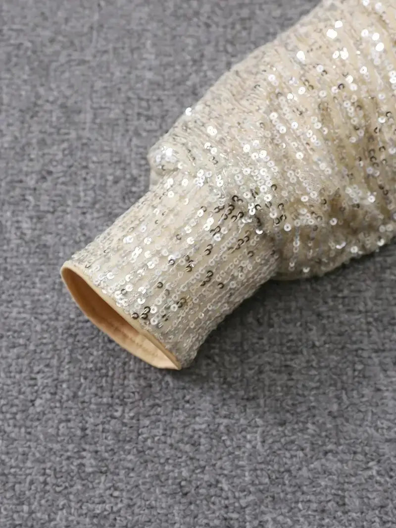 Vestido corto de lentejuelas