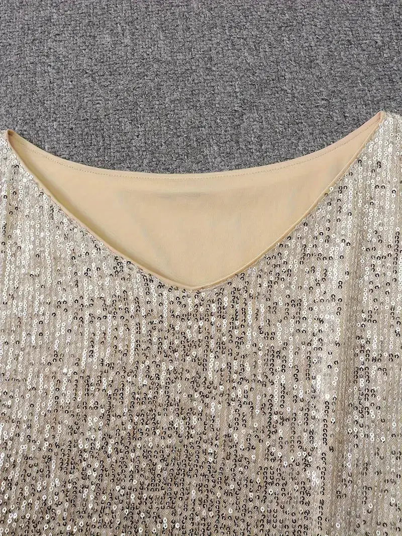 Vestido corto de lentejuelas