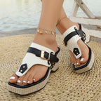Soledad | Sandalias de plataforma con correa