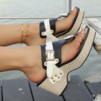Soledad | Sandalias de plataforma con correa