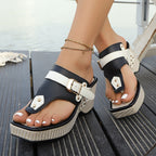 Soledad | Sandalias de plataforma con correa