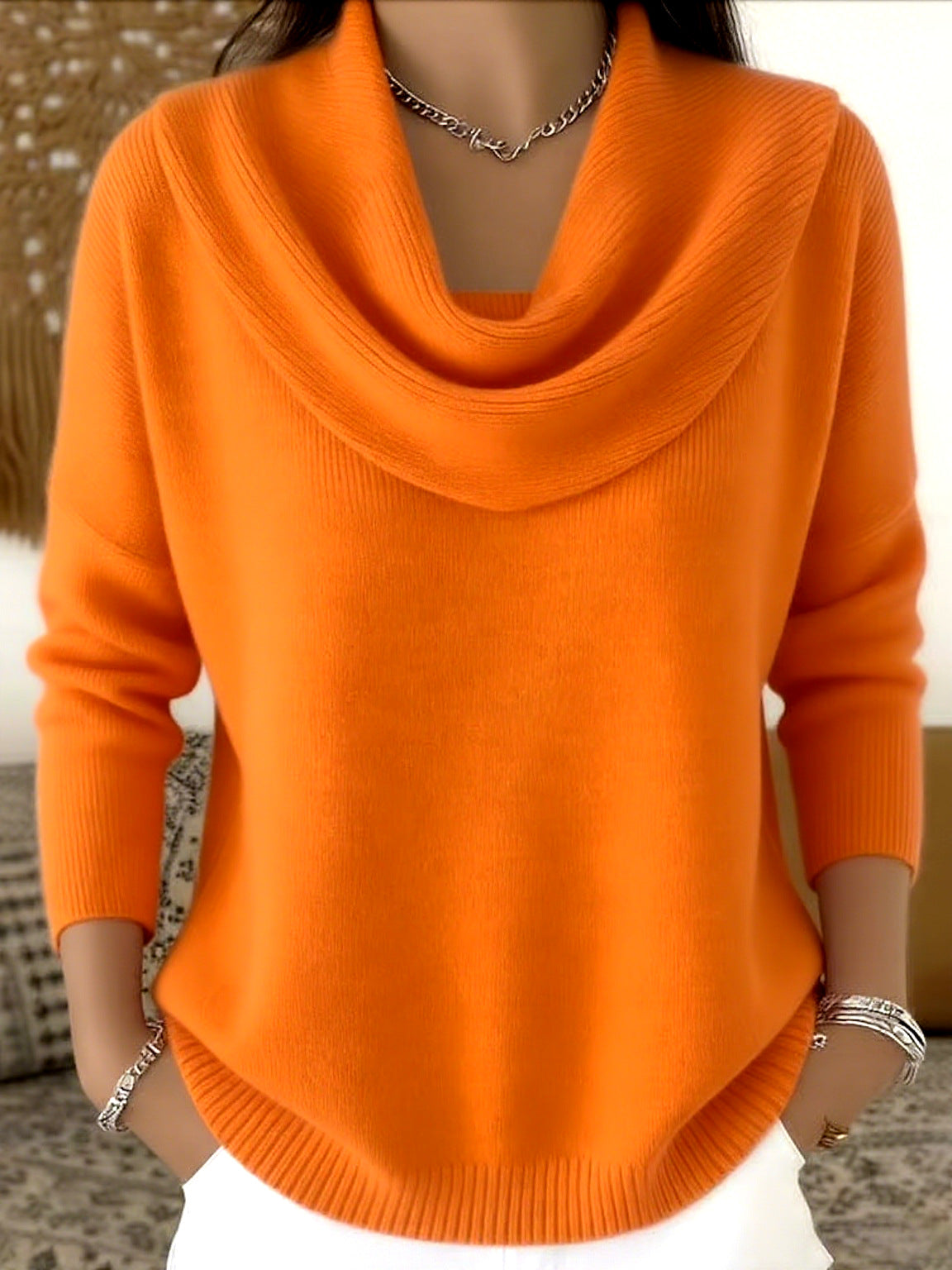 Iefje | Jersey con cuello drapeado