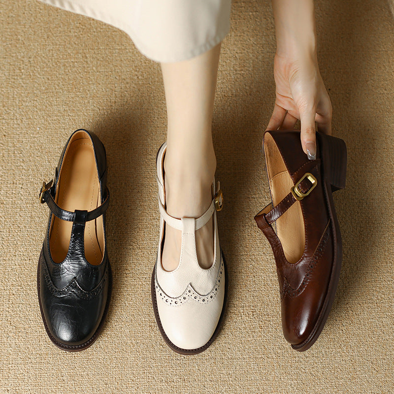 Maddalena | Zapatos Mary Jane con tira en T