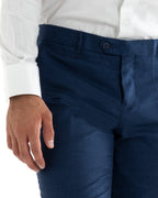 Bartolomé | Traje azul jaspeado de dos piezas para hombre