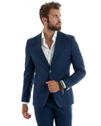 Bartolomé | Traje azul jaspeado de dos piezas para hombre