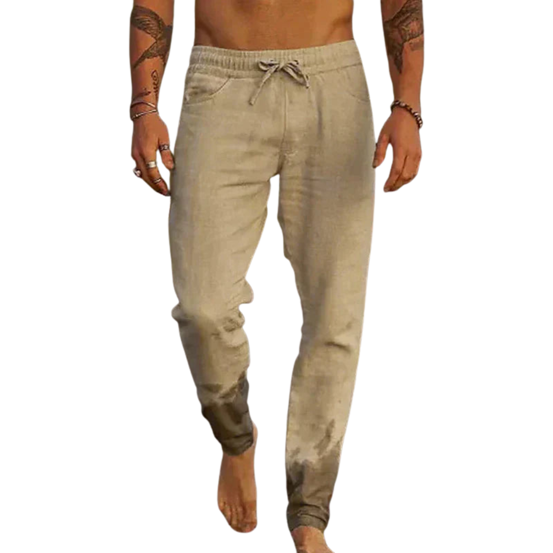 Domingo | Pantalones de playa de lino