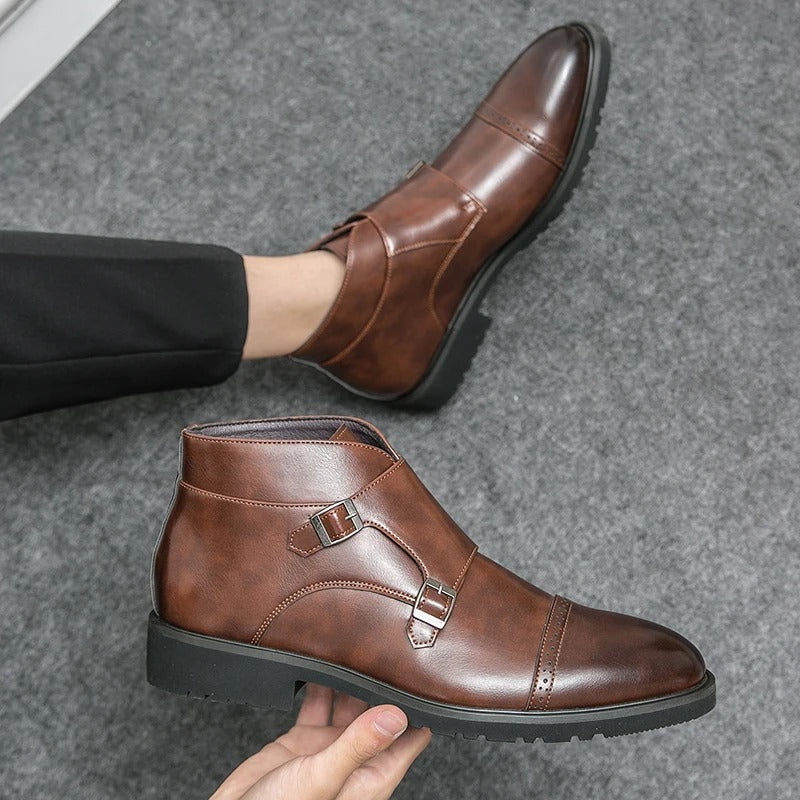 Botines doble monje de cuero sintético Parker™