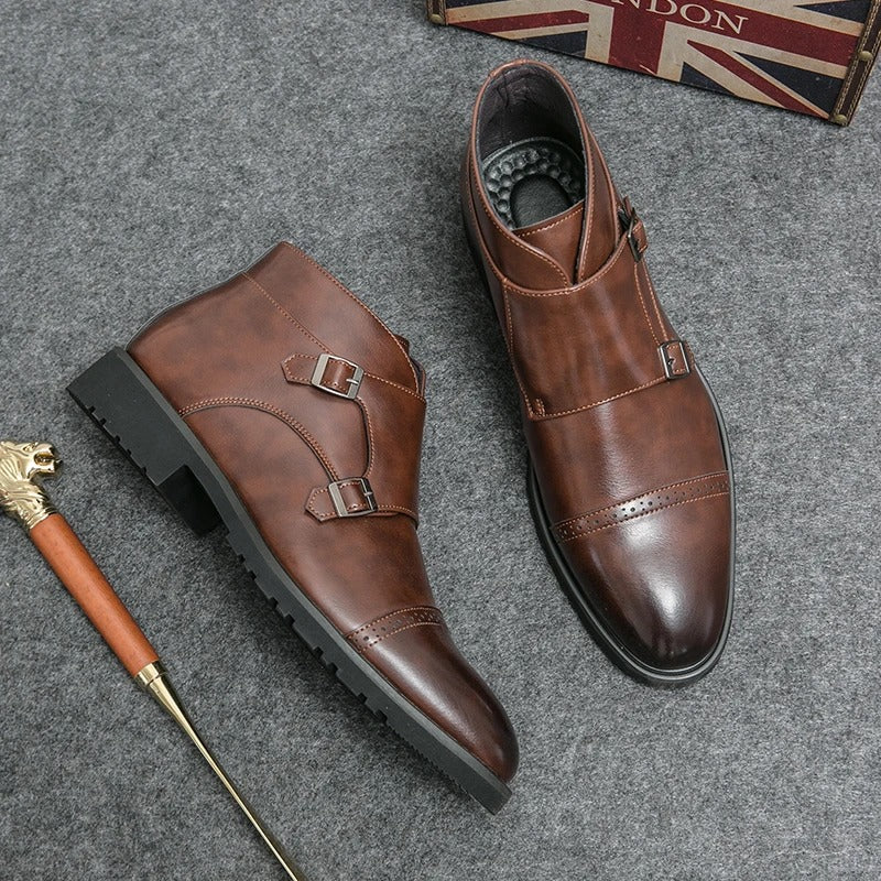 Botines doble monje de cuero sintético Parker™