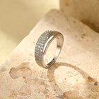 Cobre | Anillo elegante con piedras preciosas Claudia