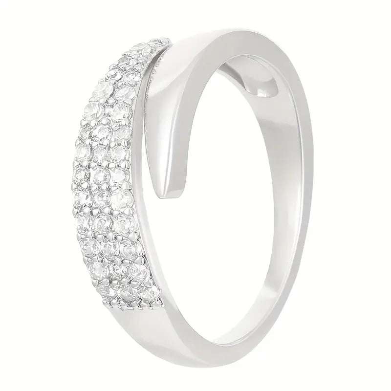 Cobre | Anillo elegante con piedras preciosas Claudia