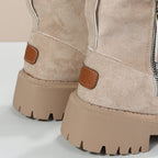 Botines con tacón ancho