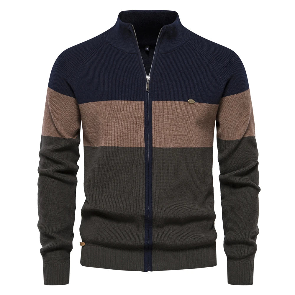 Chaqueta de punto de hombre con cremallera