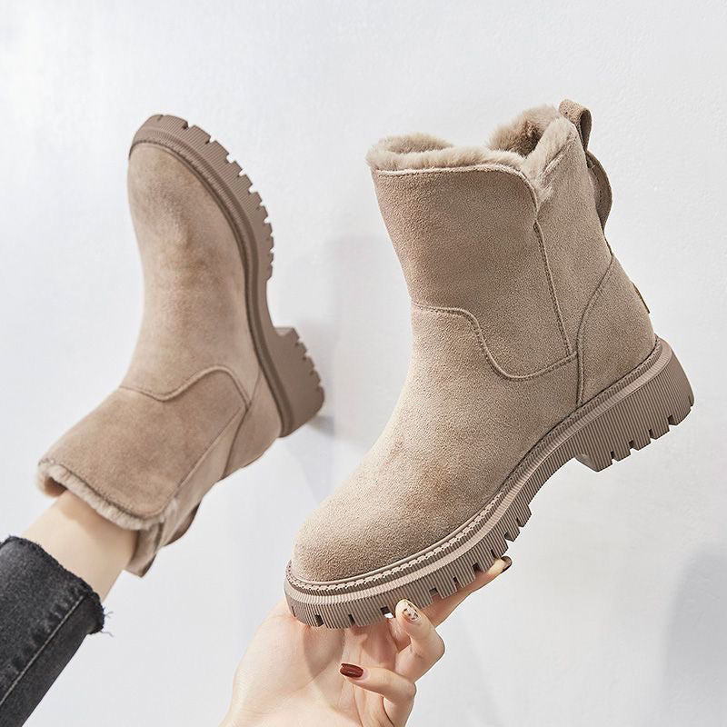 Botines con tacón ancho