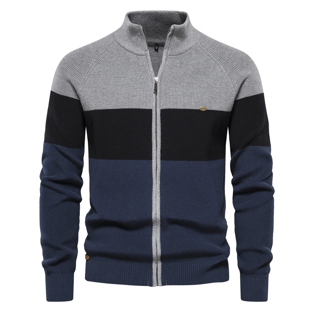 Chaqueta de punto de hombre con cremallera