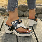 Evelina | Sandalias de plataforma con detalle de resina