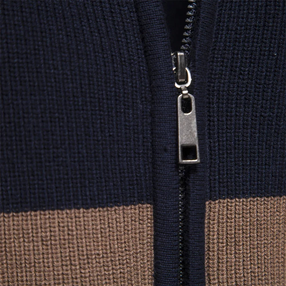 Chaqueta de punto de hombre con cremallera