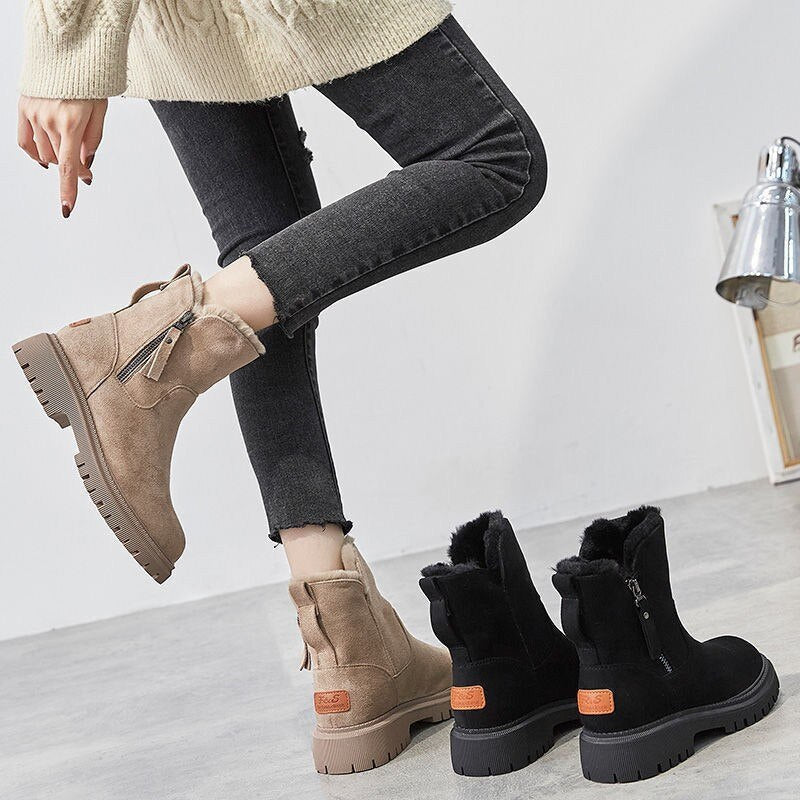 Botines con tacón ancho