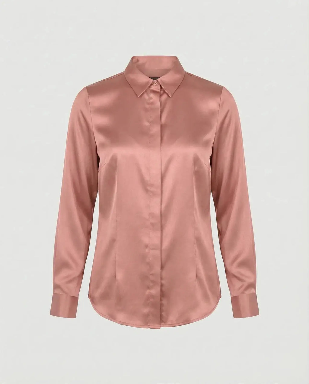 Adela | Blusa entallada de acabado satinado