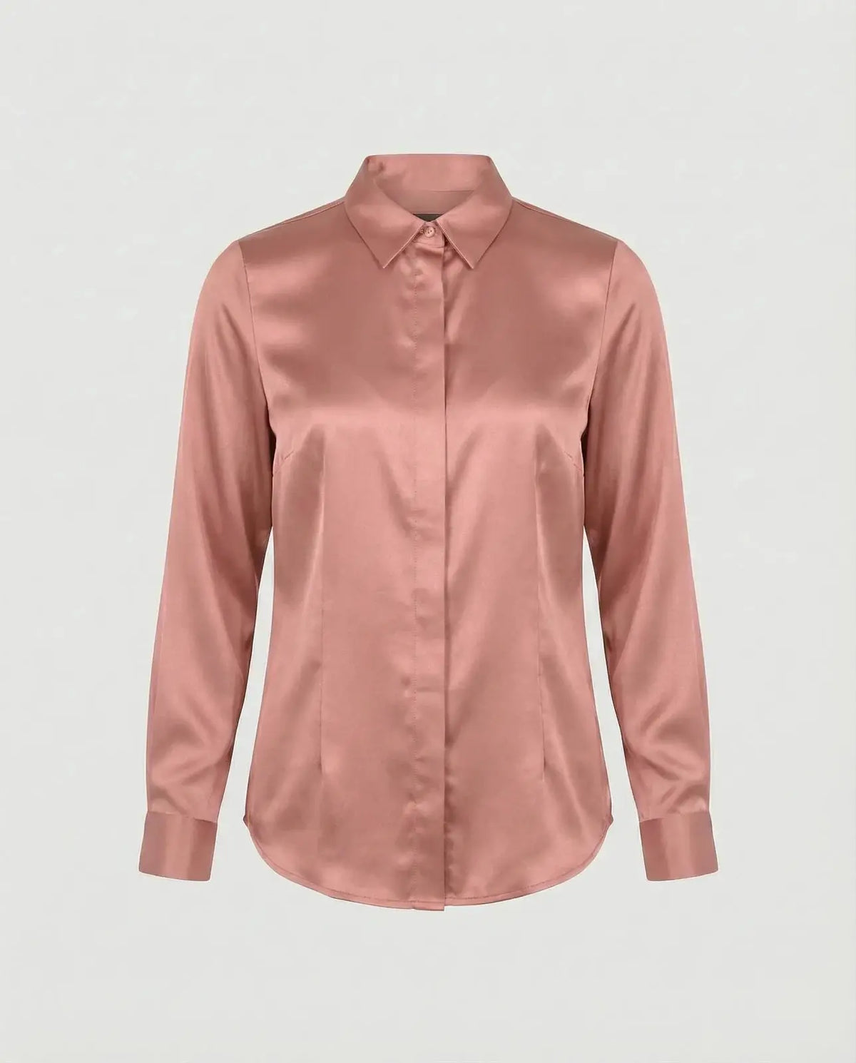 Adela | Blusa entallada de acabado satinado