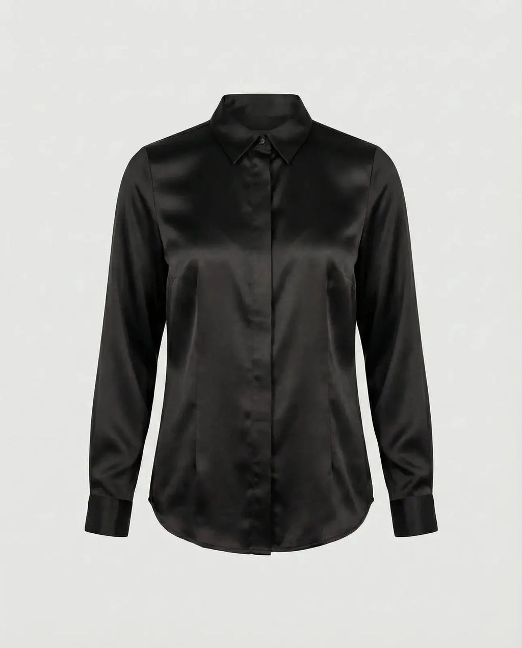 Adela | Blusa entallada de acabado satinado