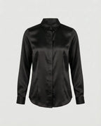 Adela | Blusa entallada de acabado satinado