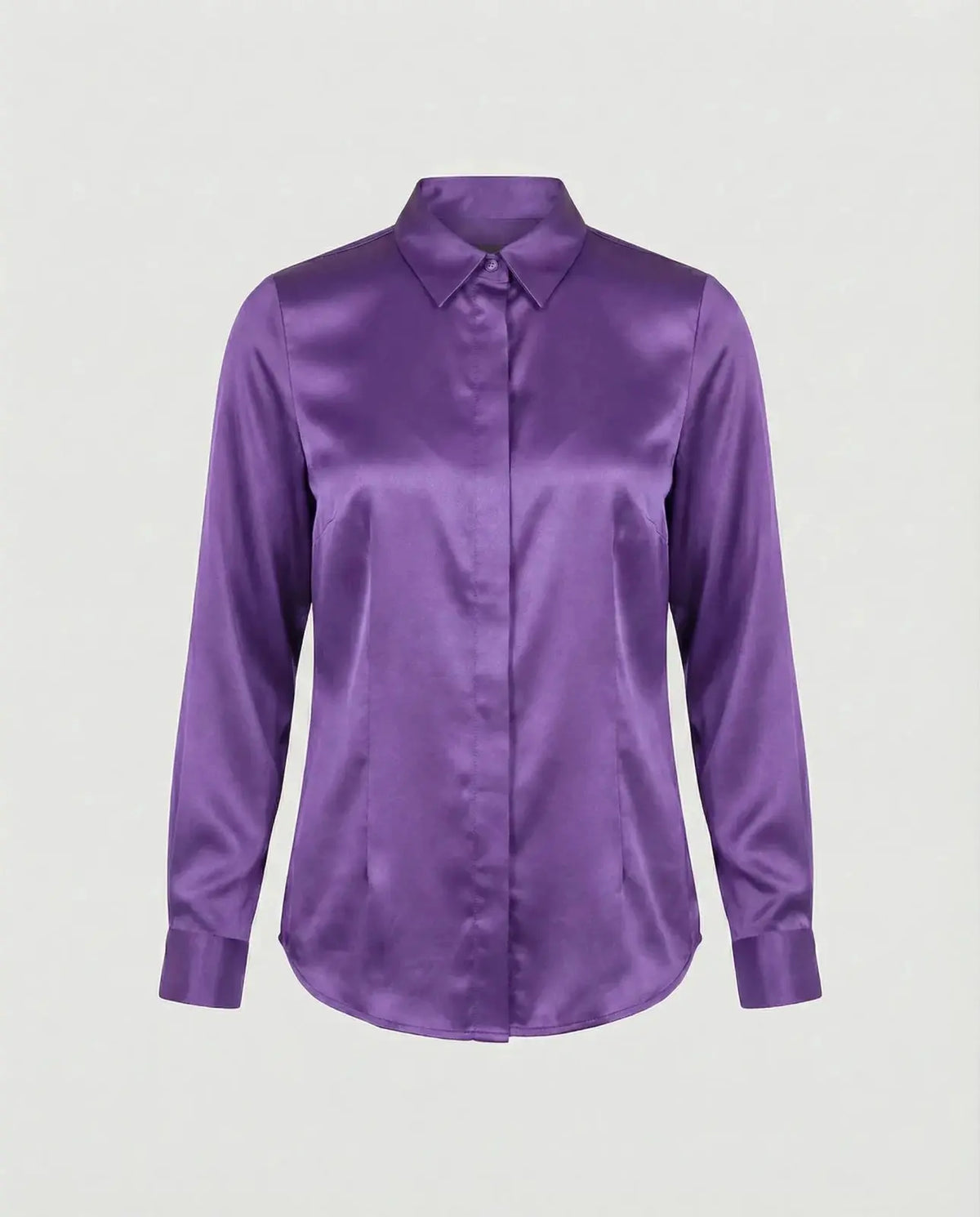 Adela | Blusa entallada de acabado satinado