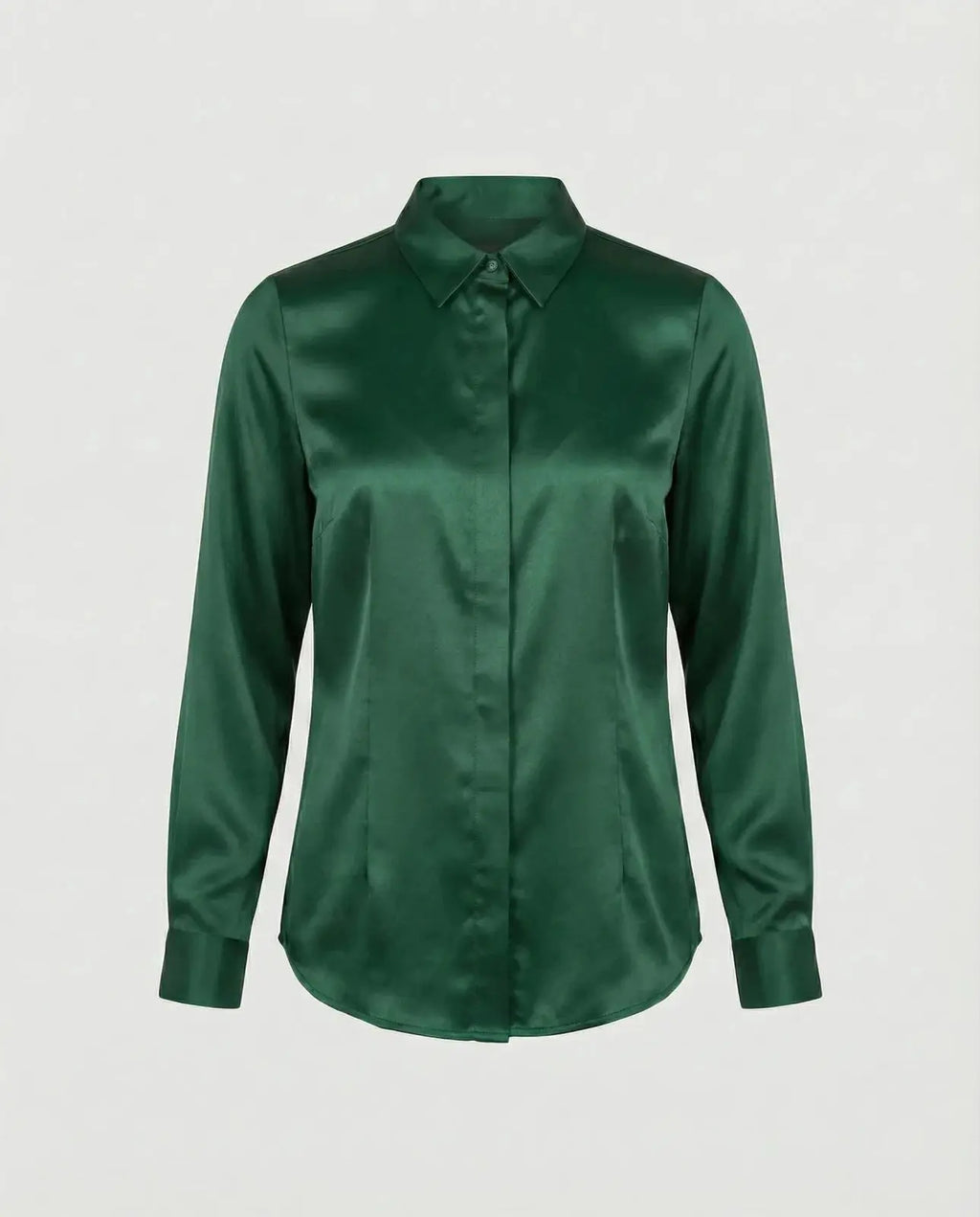 Adela | Blusa entallada de acabado satinado