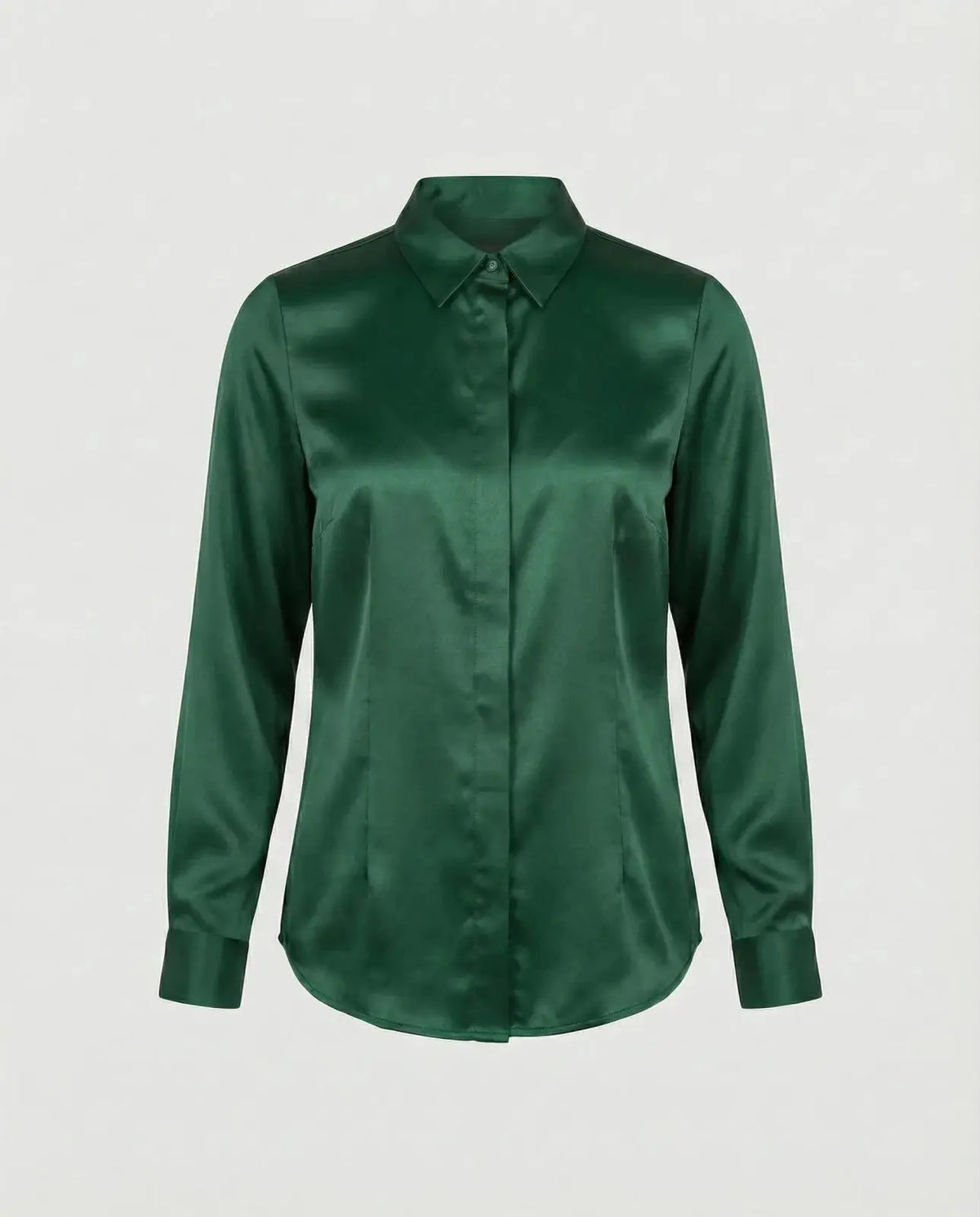 Adela | Blusa entallada de acabado satinado