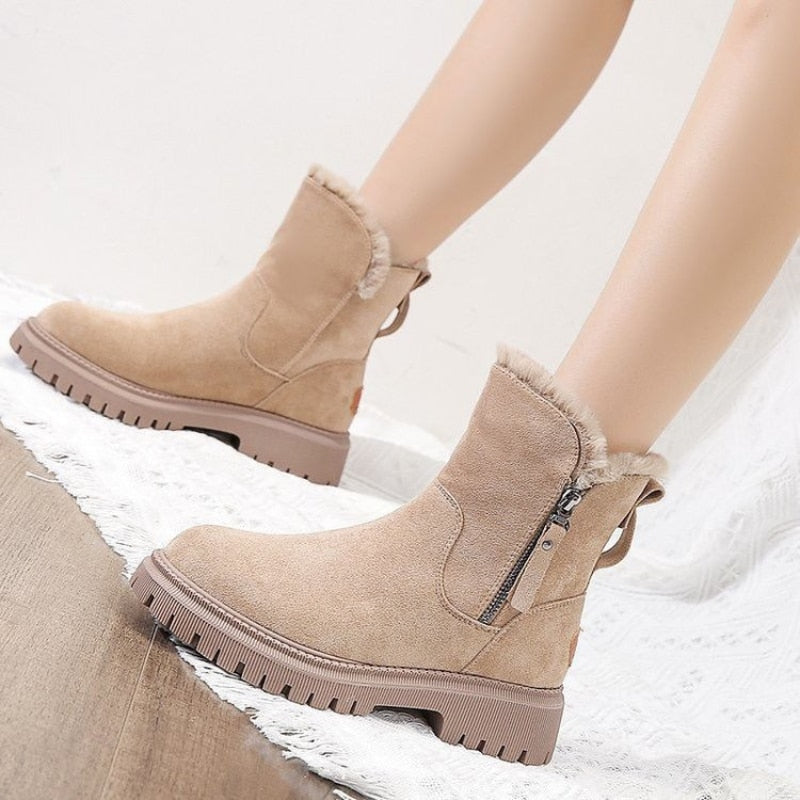 Botines con tacón ancho
