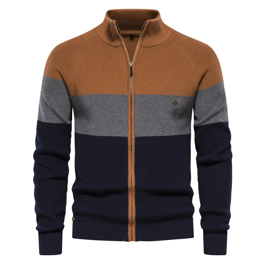 Chaqueta de punto de hombre con cremallera