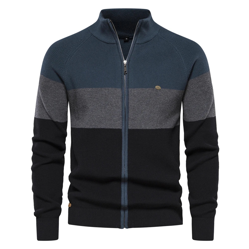 Chaqueta de punto de hombre con cremallera