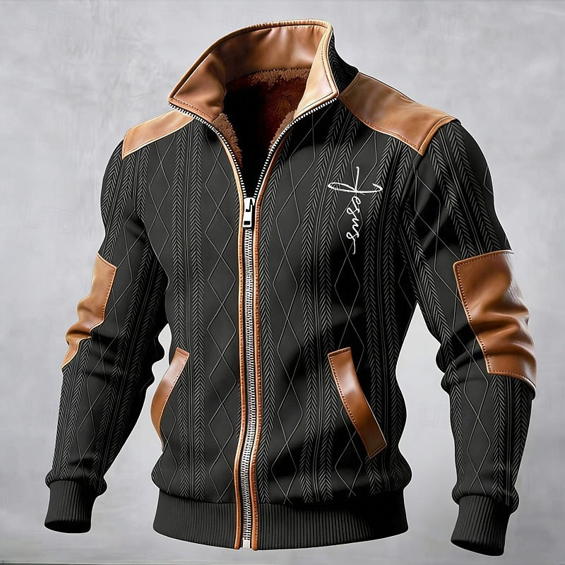 Hayes | Chaqueta con cuello alto y cremallera