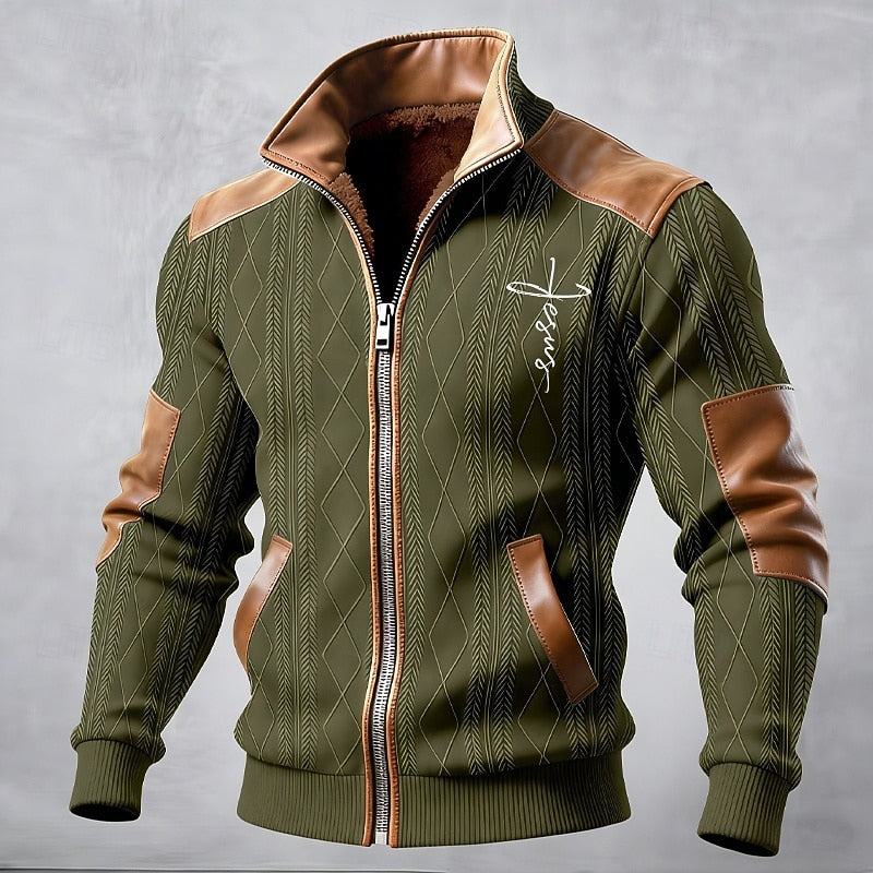 Hayes | Chaqueta con cuello alto y cremallera