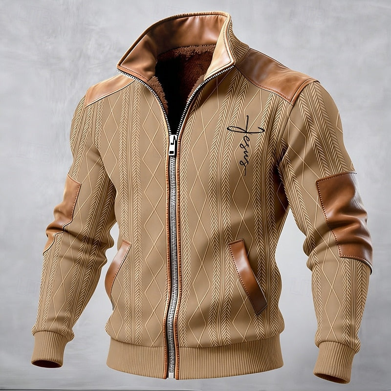 Hayes | Chaqueta con cuello alto y cremallera