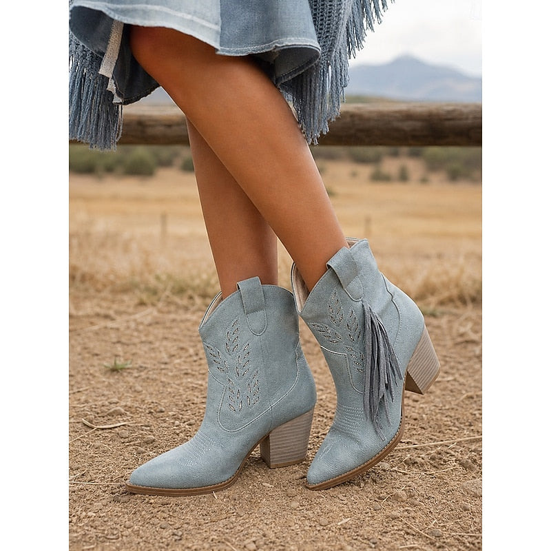 Corinne | Botines western con flecos