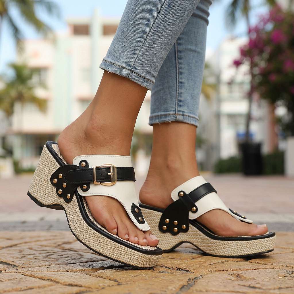 Soledad | Sandalias de plataforma con correa