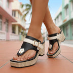 Soledad | Sandalias de plataforma con correa