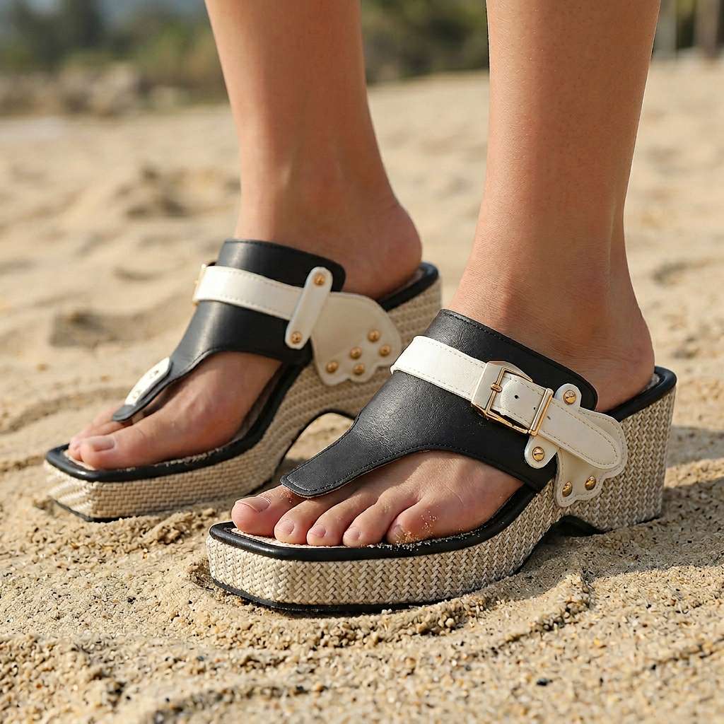 Soledad | Sandalias de plataforma con correa