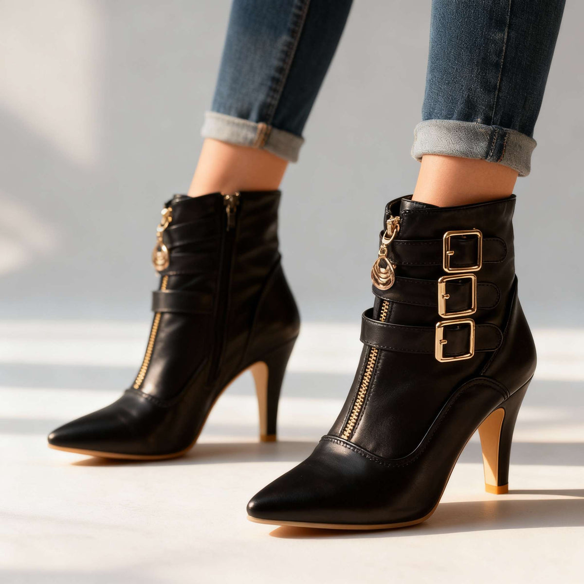 Ophelia | Tacones con triple hebilla