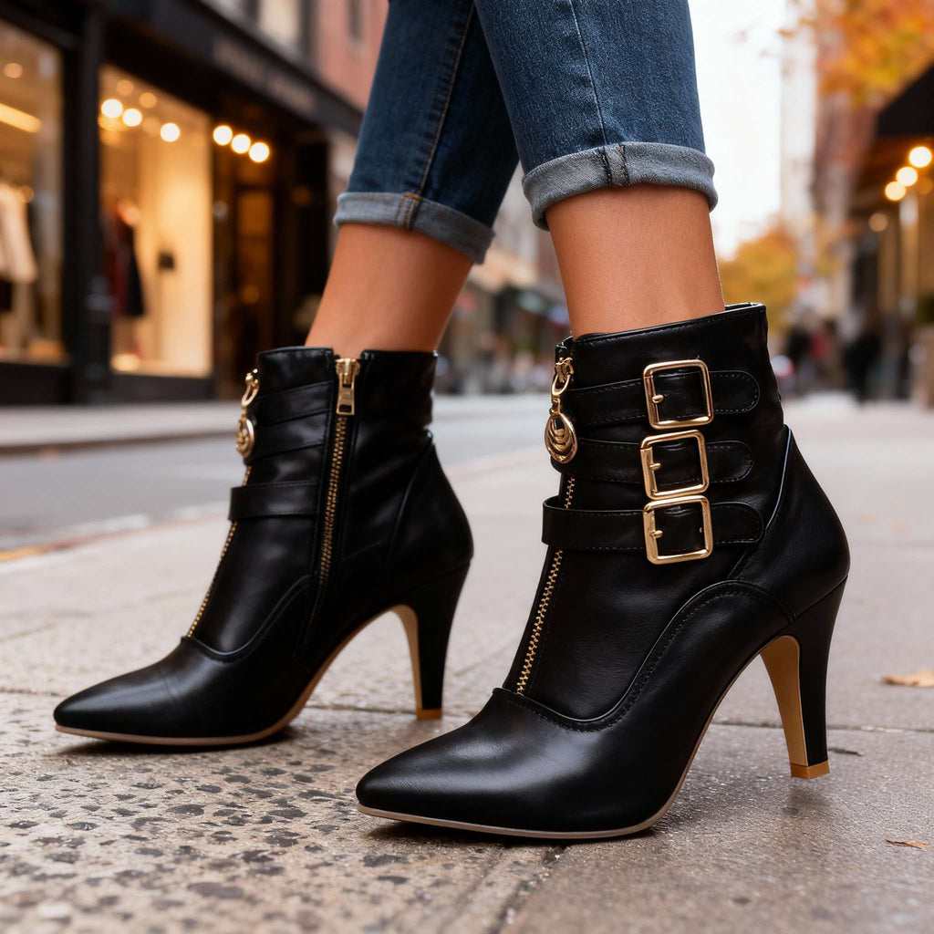 Ophelia | Tacones con triple hebilla