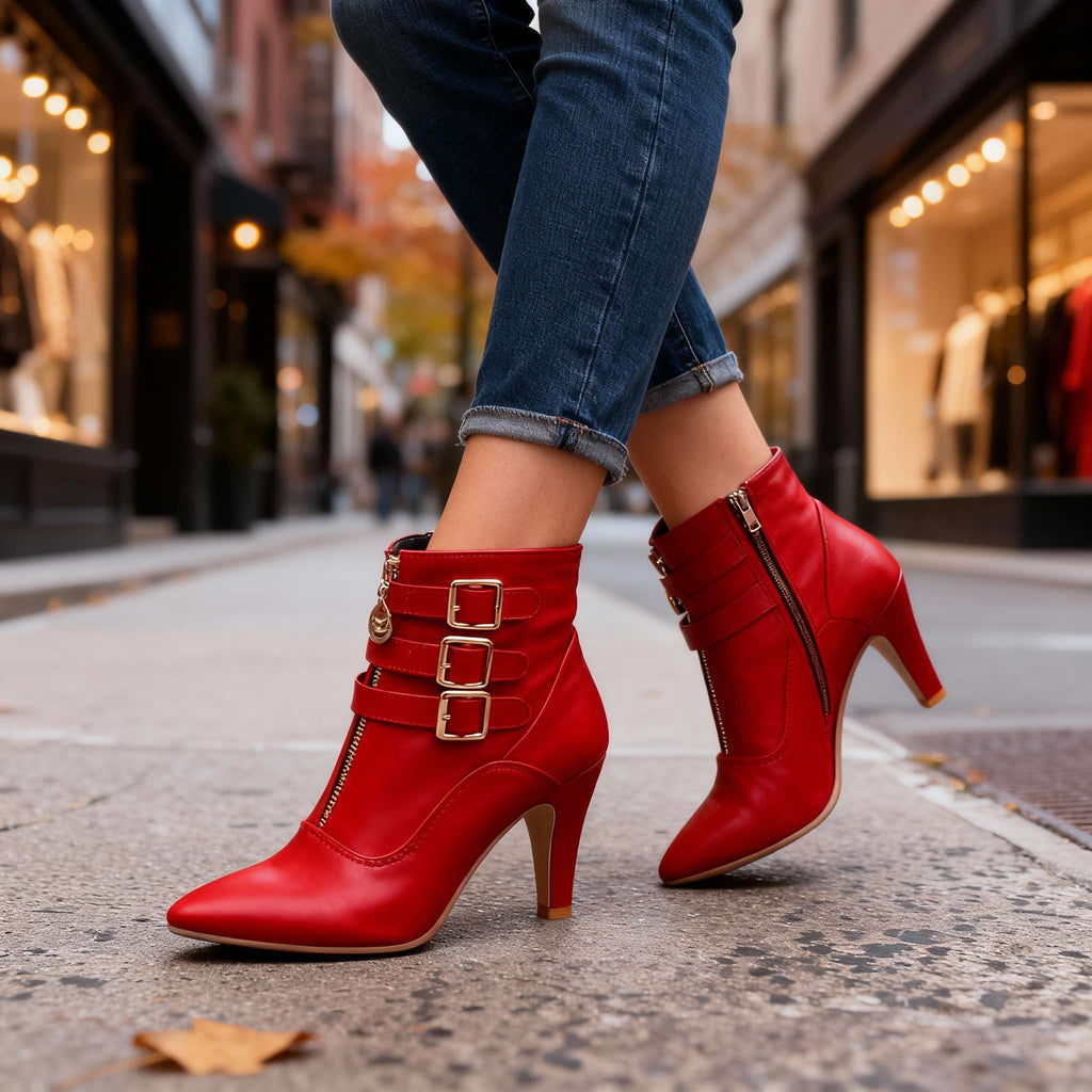 Ophelia | Tacones con triple hebilla