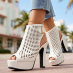 Milagros | Zapatos peep toe de tacón