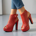 Milagros | Zapatos peep toe de tacón