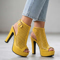 Milagros | Zapatos peep toe de tacón