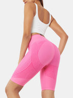 Leggings cortos con textura 3D