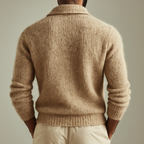 Abel | Cárdigan de punto con solapa para hombre